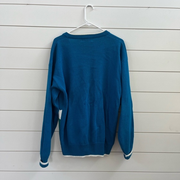 Van Heusen Blue Players Golf Sweater - Picture 2 of 6